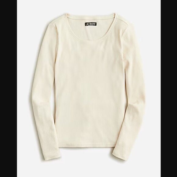 JCrew Ribbed Long Sleeve Shirt - Picture 1 of 4